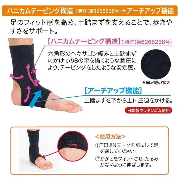 TEIJIN 帝人 3D 着圧 サポーター（足首用）2枚入り アンクル