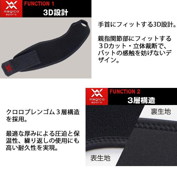 マジコスポルト magico sport リストデュアル ガード サポーター 手首 固定 ラップ 日本製 中山式 メンズ レディース　メール便送料無料 |  | 02