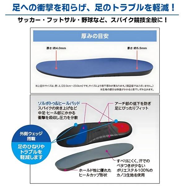 ソルボ セイン スパイク インソール 中敷き 大人 サッカー フットサル 野球 ラグビー 衝撃吸収 圧力分散 フットケア　メール便送料無料 |  | 02