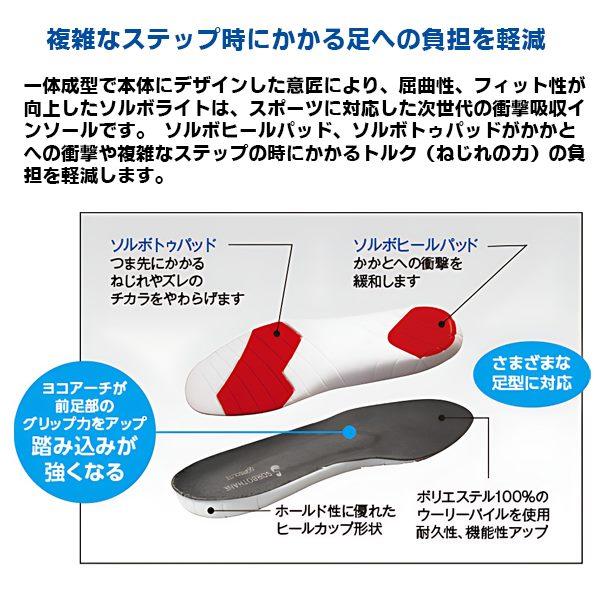 ソルボ セイン ソルボ ライト インソール 2L 中敷き 大人 マラソン ウォーキング ゴルフ フィットネス 衝撃吸収 圧力分散 フットケア　メール便送料無料 |  | 02