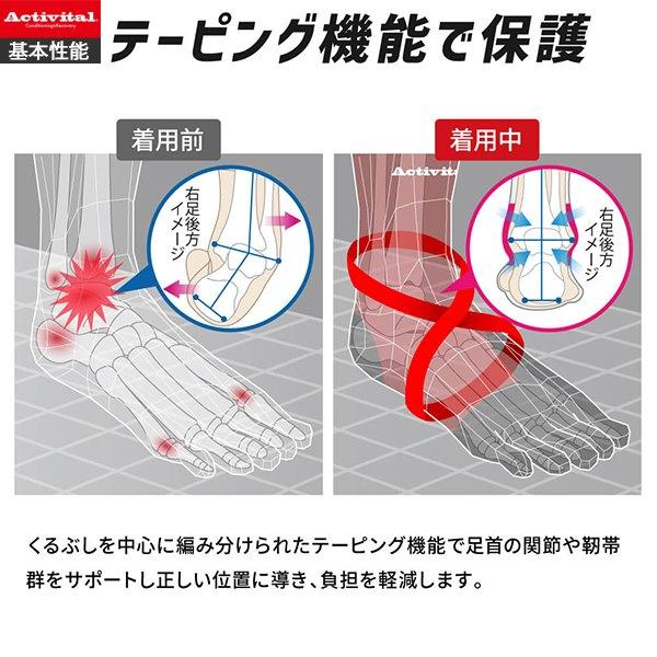 Activital アクティバイタル フット サポーター プロ 5 ソックス 靴下 5本指 グリップ アーチ 滑り止め バスケットボール  野球 フットサル ラグビー サッカー |  | 08