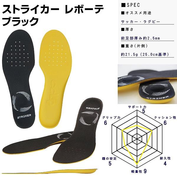 BMZ ビーエムゼット インソール ストライカー レボーテ 中厚モデル サッカー ラグビー 中敷き  スパイク アーチ キュボイド CCLP　メール便送料無料 |  | 09