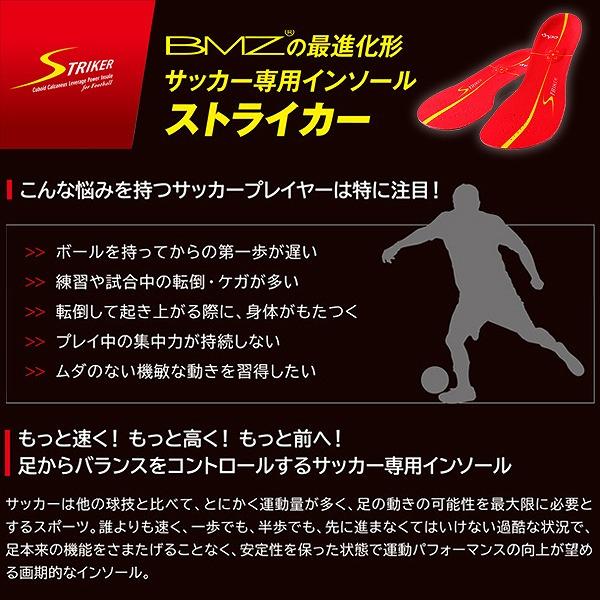 BMZ ビーエムゼット インソール カルパワー スマート ストライカー 薄型モデル サッカー ラグビー 中敷き  スパイク アーチ CCLP　メール便送料無料 |  | 01