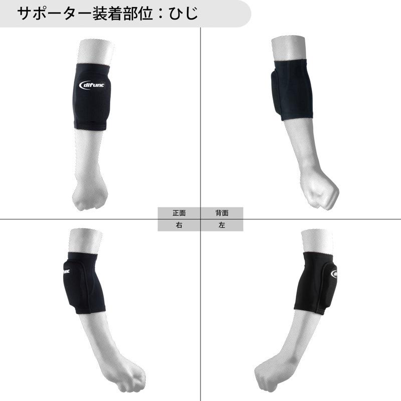 D＆M ディーアンドエム difunc(ディファンク) トリコットエルボーパッド　12mm厚　#D-706 (1ヶ入) 日本製 追跡 メール便送料無料　 | D&M | 02