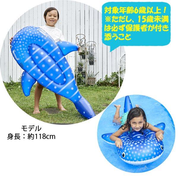 ミニ ジンベエザメ フロート 浮輪 浮き輪 ウキワ フロート 水遊び 海 プール 川 子供 サメ　送料無料 |  | 01
