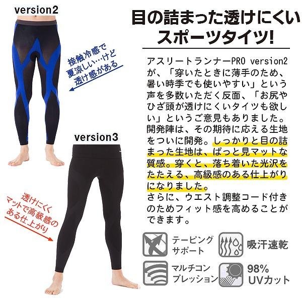 Runtage ランテージ アスリート ランナー プロ version3 10分丈 ロング イイダ靴下 ランニング マラソン 登山 ハイキング　メール便送料無料 |  | 01