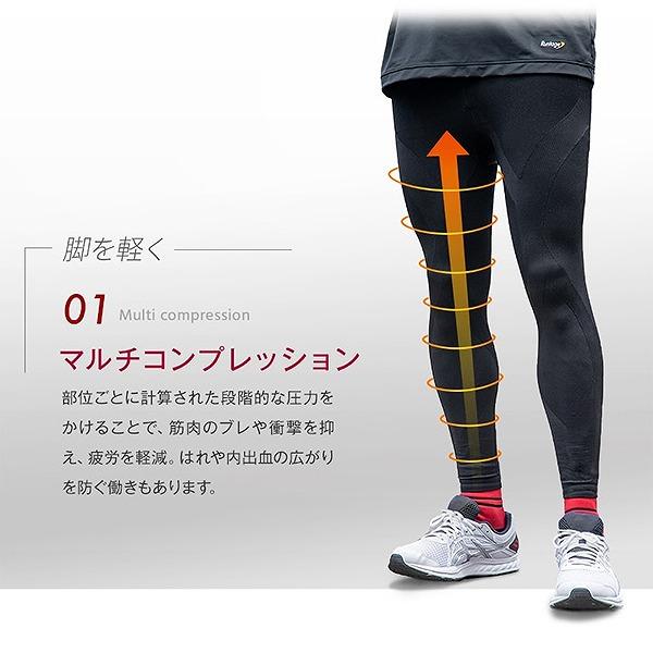 Runtage ランテージ アスリート ランナー プロ version3 10分丈 ロング イイダ靴下 ランニング マラソン 登山 ハイキング　メール便送料無料 |  | 03
