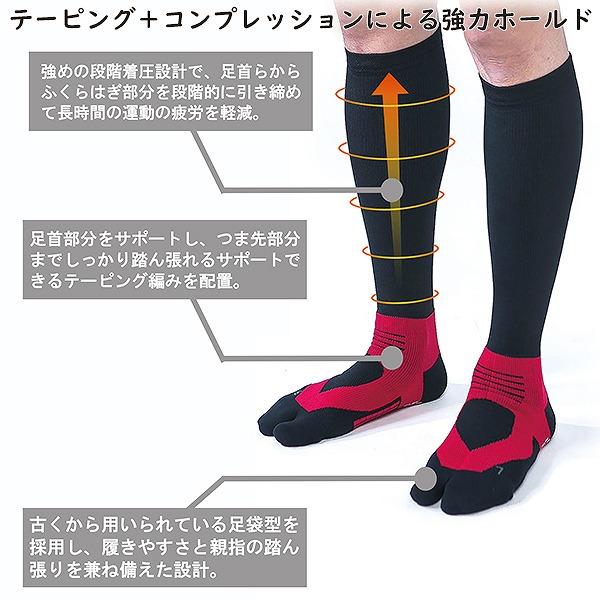Runtage ランテージ アスリート ラウンド プロ version2 滑り止め ゴルフ ソックス 靴下 足袋 登山 ハイキング ウォーキング　メール便送料無料 |  | 02