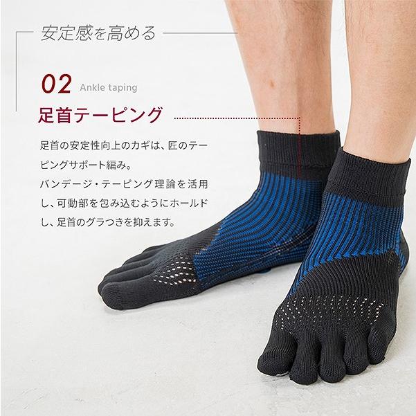 Runtage ランテージ アスリート ラウンド プロ type FF 滑り止め 5本指 ソックス 靴下 足袋 登山 ハイキング ウォーキング　メール便送料無料 |  | 03