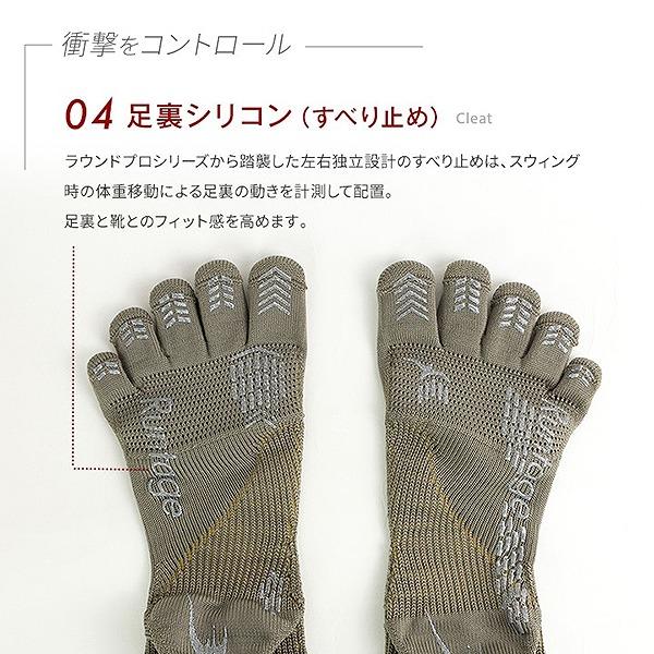 Runtage ランテージ アスリート ラウンド プロ type FF 滑り止め 5本指 ソックス 靴下 足袋 登山 ハイキング ウォーキング　メール便送料無料 |  | 05