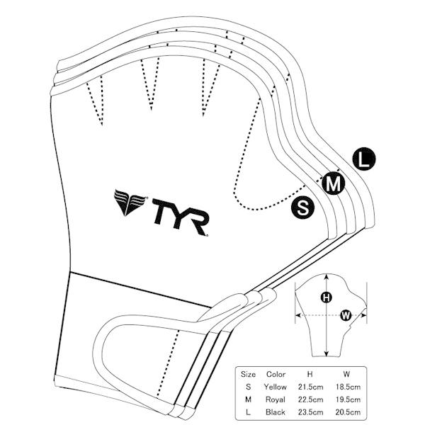 TYR ティア アクアグローブ AQUATIC FITNESS GLOVES LFIT2 アクアミット 水泳 競泳 トライアスロン 筋力アップ　 追跡 メール便送料無料｜stuffin｜02