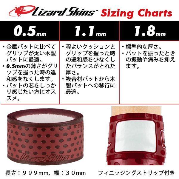 Lizard Skins リザードスキンズ DSP BAT GRIP SOLID バット グリップ 単色 LSLSG 0.5mm 1.1mm 1.8mm 野球用 バット用 滑り止め　 追跡 メール便送料無料 | リザードスキンズ | 17