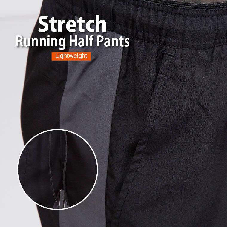 BODYMAKER ボディメーカー ストレッチランニングハーフパンツ２　 トレーニングウエア スポーツ 運動 フィットネス 追跡 メール便送料無料 | BODYMAKER | 03