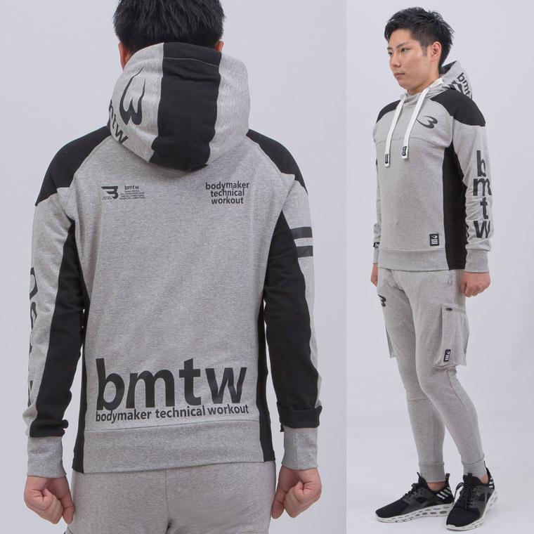 BODYMAKER ボディメーカー ｂｍｔｗ　ＢＭ・ＧＹＭウェア　フーディ１　送料無料 トレーニング フィットネスウエア 運動 ジャージ スポーツ | BODYMAKER | 04