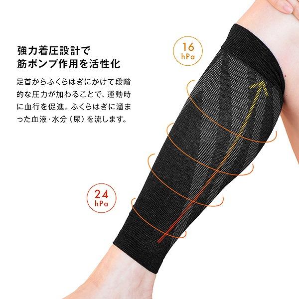 イイダ 靴下 ifan アイファン ふくらはぎ 着圧 サポーター 血行促進 むくみ軽減 段階着圧 加圧 日本製 男女兼用 左右一組 |  | 02