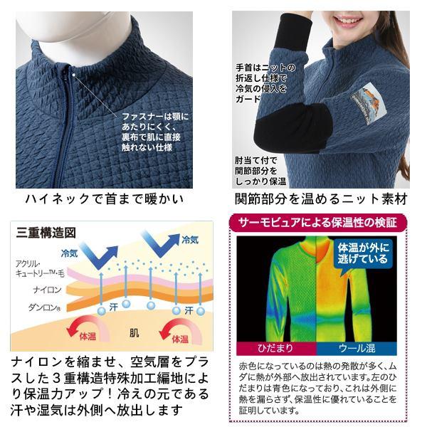 ひだまり チョモランマ プロ 婦人 ハイネック 長袖 インナー 肌着 保温