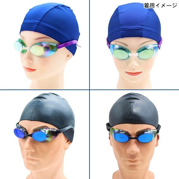 SWANS スワンズ ノンクッション ミラー トップ レーシング ゴーグル  Sniper SR-10M 競泳 スイミング 紫外線カット FINA承認　メール便送料無料 | SWANS | 04