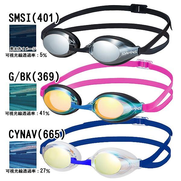 SWANS スワンズ スイミング シリコーン クッション ミラー レーシング ゴーグル AQUALIGHTNING SR-3Mre  競泳 FINA承認 日本製　メール便送料無料 | SWANS | 04