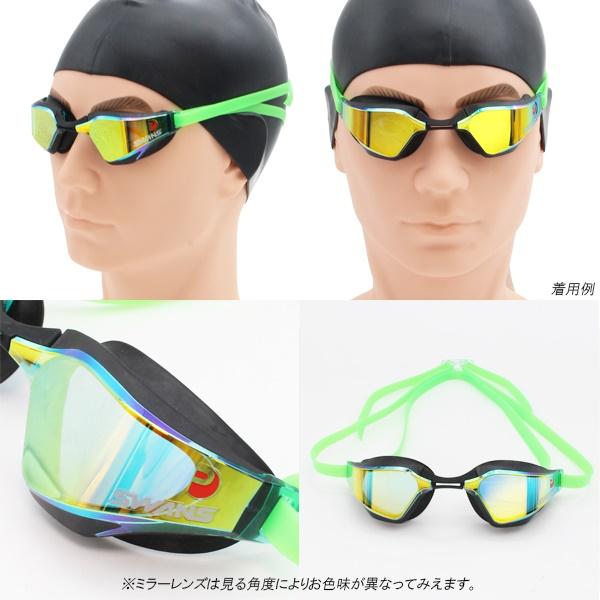SWANS スワンズ スイミング ミラー レーシング ゴーグル MITレンズ SR
