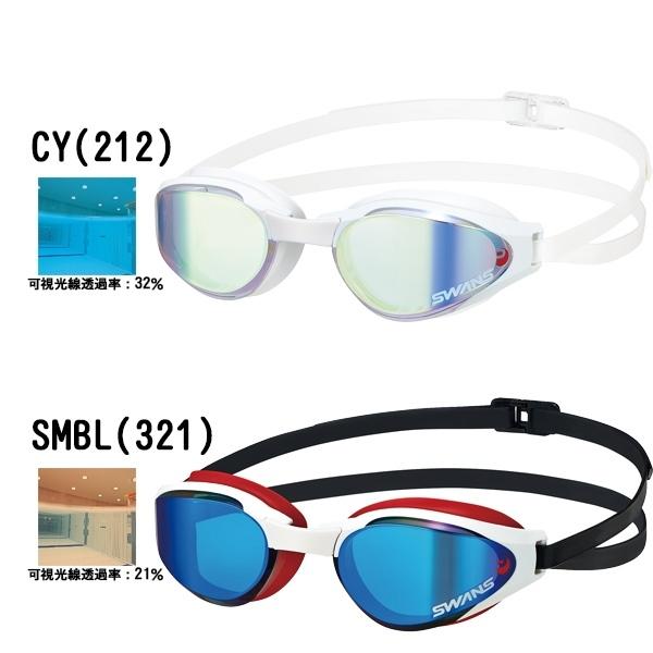 SWANS（スワンズ） ミラー スイミング ゴーグル SR-81MPAF カーブ