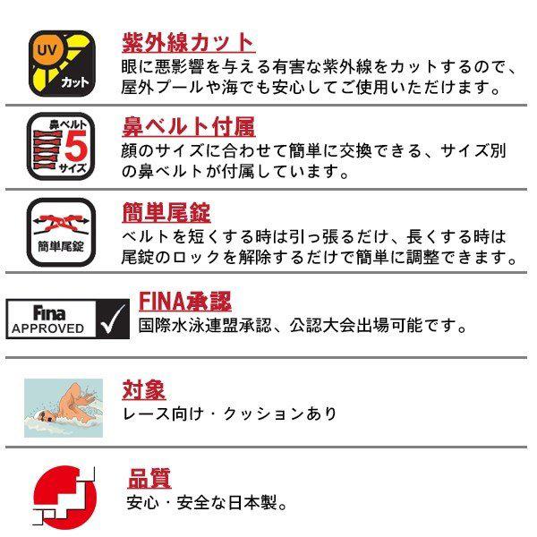 SWANS スワンズ  スイミング レーシング ゴーグル SRX-NPAF 水泳 競泳 FINA承認 日本製　メール便送料無料 | SWANS | 02