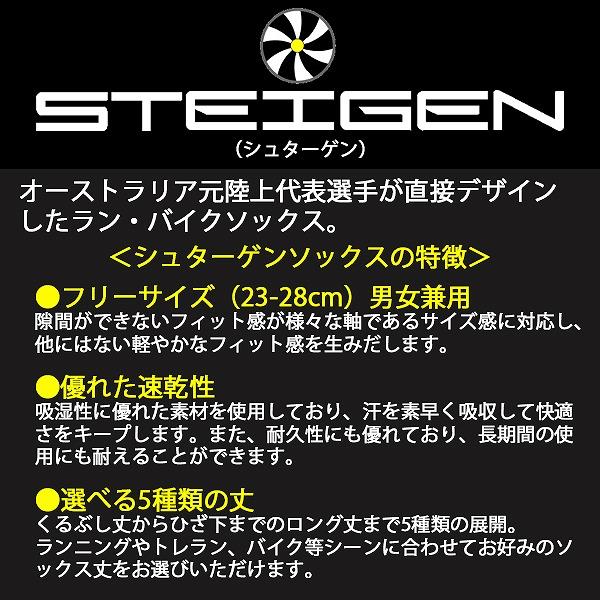 STEIGEN シュターゲン ソックス クウォーター バイク アスリート 靴下 速乾 マラソン トレイル　メール便送料無料 |  | 01