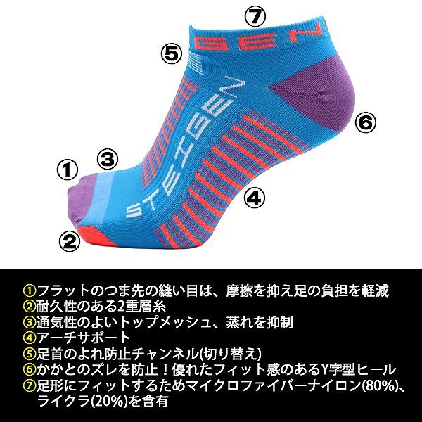 STEIGEN シュターゲン ソックス ゼロ アンクレット バイク アスリート 靴下 速乾 マラソン トレイル　メール便送料無料 |  | 02