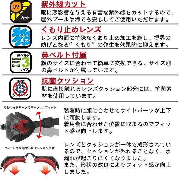 SWANS スワンズ スイミング ゴーグル フィットネス  SW-45N 水泳 くもり止め 紫外線カット 日本製　メール便送料無料 | SWANS | 01