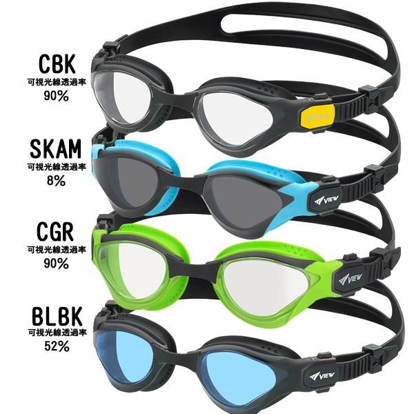 VIEW ビュー オープン ウォーター スイミング ゴーグル トライアスロン 紫外線カット FINA承認 DELFINA V2000 TABATA メール便送料無料 | Tabata | 03
