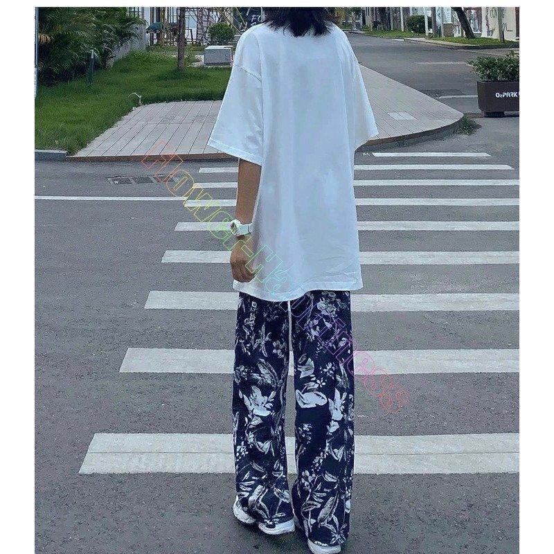 美品 INTERPLANET【タグ付き】ボタニカル柄 ストレートパンツ Pierrot パンツ ボタニカル柄ラフストレートパンツ レディース