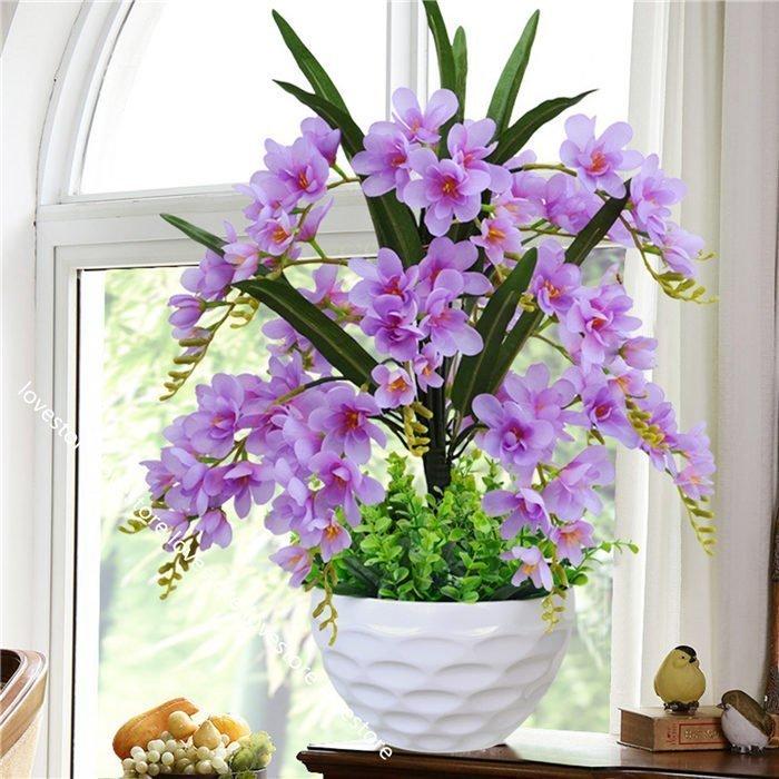 爆売中！胡蝶蘭 フェイクグリーン 大型 高約50cm 鉢植え 造花 卓上