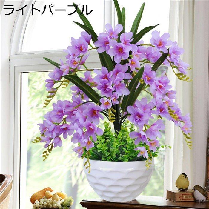 爆売中！胡蝶蘭 フェイクグリーン 大型 高約50cm 鉢植え 造花 卓上