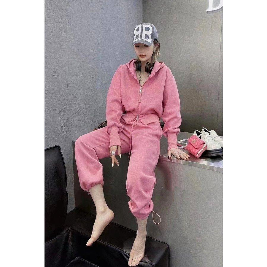 レディースファッション 4色 セットアップ スウェット ジャージ パンツ