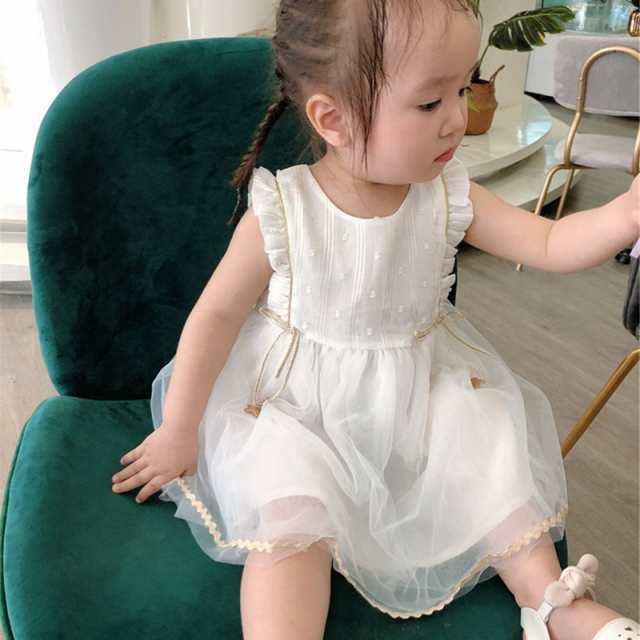 子供 レースワンピース 子供ドレス 女の子 子供服 ドレス ノースリーブ