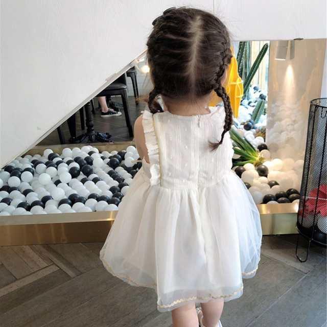 子供 レースワンピース 子供ドレス 女の子 子供服 ドレス ノースリーブ