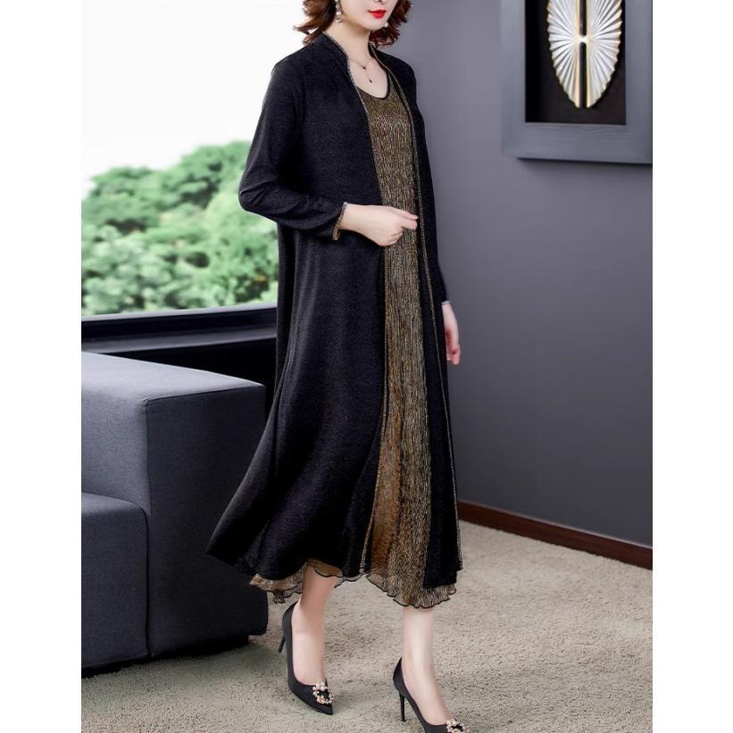 セットアップ ワンピース アンサンブル レディース パーティードレス 結婚式 お呼ばれドレス 60代 50代 40代 カーディガン 大きいサイズ 3L 4L 5L 6L セットアップ ワンピース アンサンブル レディース パーティードレス