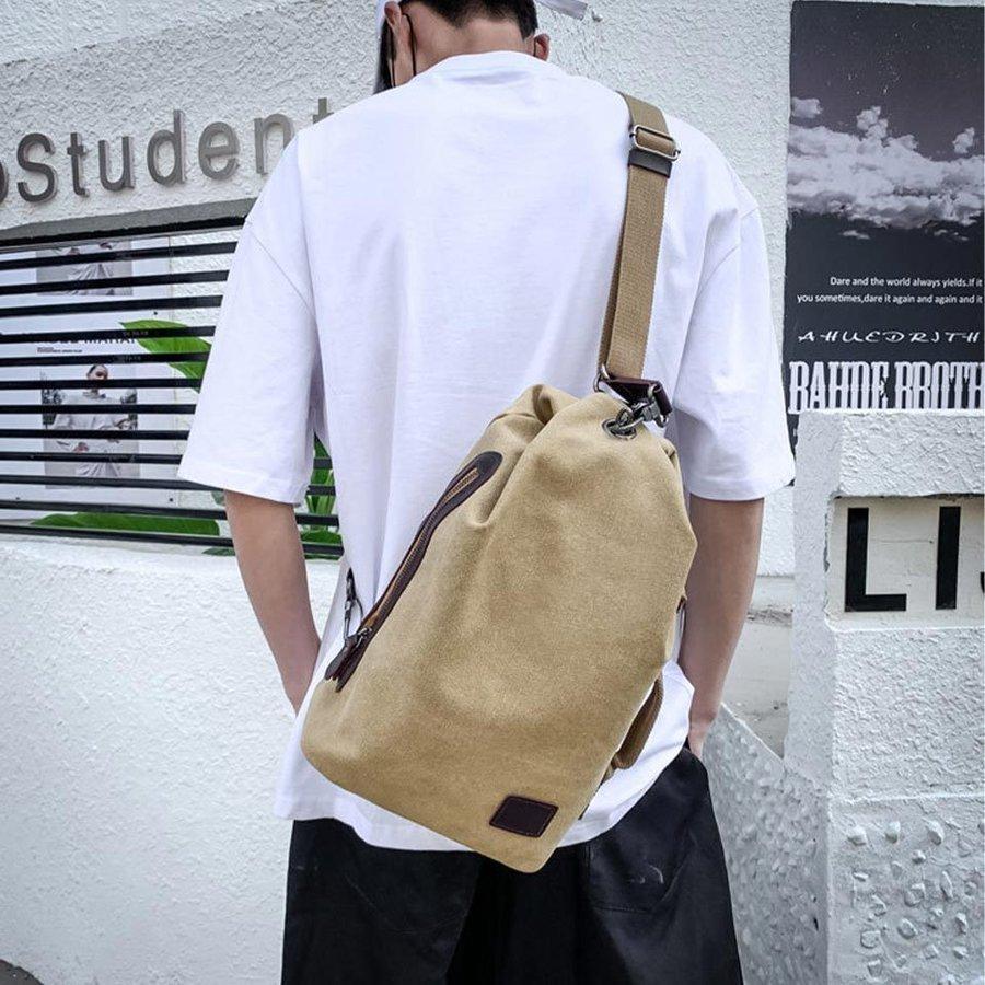 新店開き限定セール クール ミリタリー 無骨 帆布 ワンショルダー