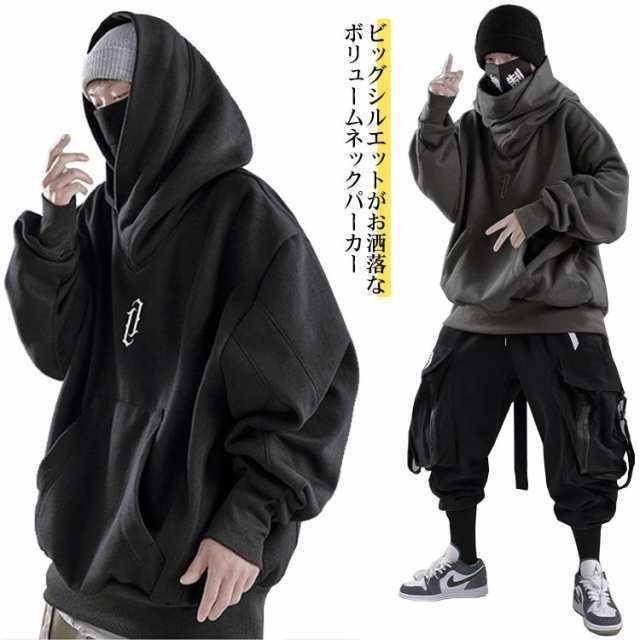 プルオーバーパーカー ビッグシルエット 忍者 仮装 ハロウィン