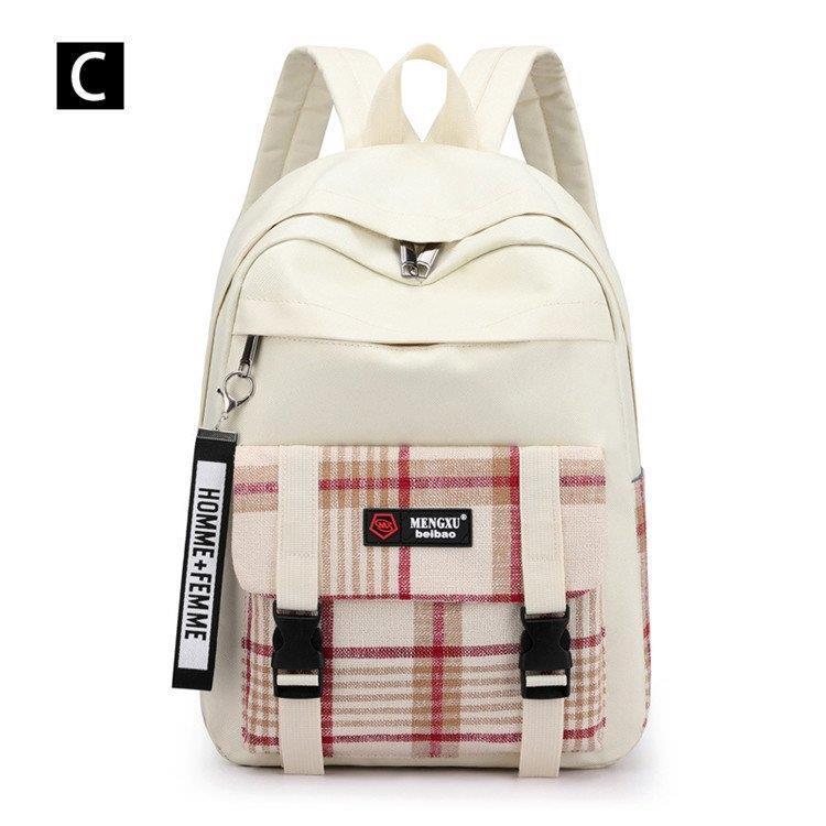 リュックサック 女レディース ガールズ チェック柄 ズックカバン 大容量 鞄 バッグ 学院風 高校生 大学生 通学 通勤 旅行 誕生日プレゼント 可愛い レジャー |  | 17