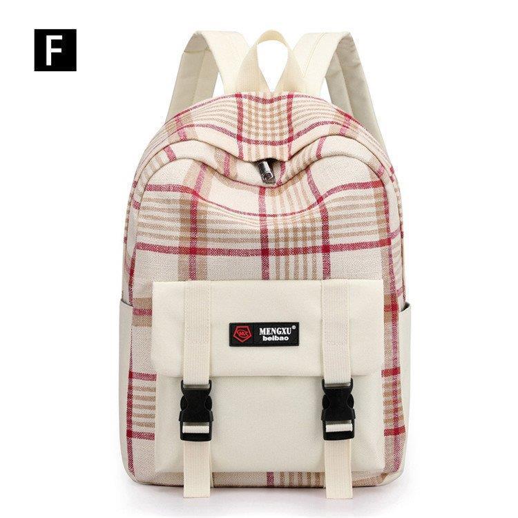 リュックサック 女レディース ガールズ チェック柄 ズックカバン 大容量 鞄 バッグ 学院風 高校生 大学生 通学 通勤 旅行 誕生日プレゼント 可愛い レジャー |  | 20