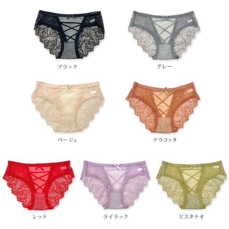 大きいサイズ レディース レースショーツ 後ろあき セクシー