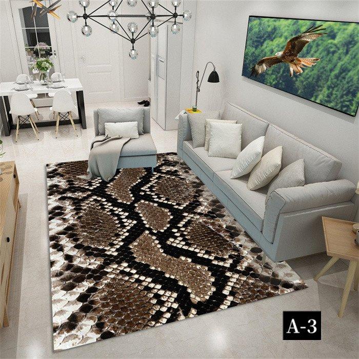 ラグマット じゅうたん 北欧 1畳 2畳 3畳 ヒョウ柄 アニマルレオパード