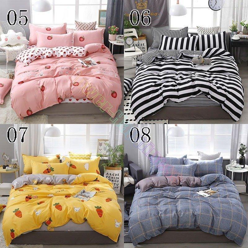 布団カバー セット 3/4点セット羽柄 羽根 チェック柄 シングル 敷