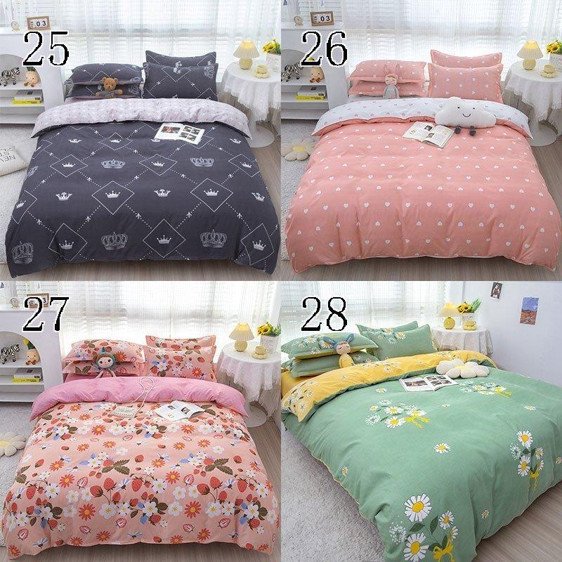 布団カバー セット 3/4点セット羽柄 羽根 チェック柄 シングル 敷