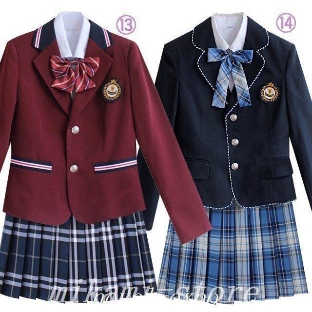 ブレザー制服セット女子高生5点セットプリーツスカート制服スカート