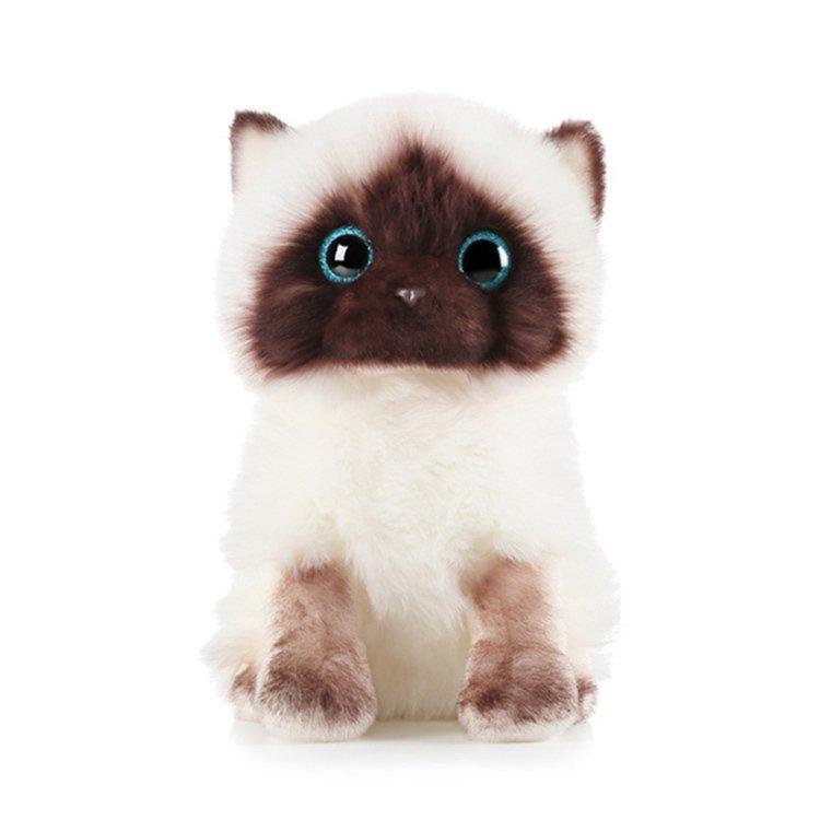 猫 人形 ぬいぐるみ かわいい 癒し いやし猫 マペット シャム猫 リアル
