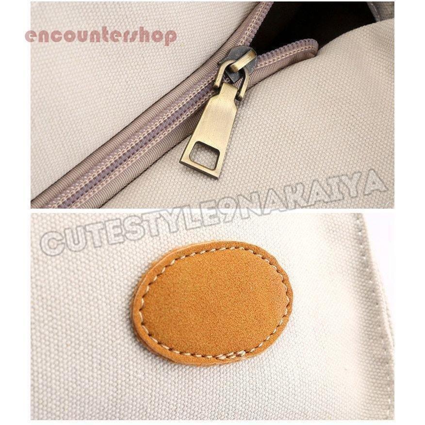 トートバッグ レディース 大容量 軽量 キャンバス 帆布 肩掛け ショルダーバッグ バック 鞄 おしゃれ かわいい 通勤 通学_6