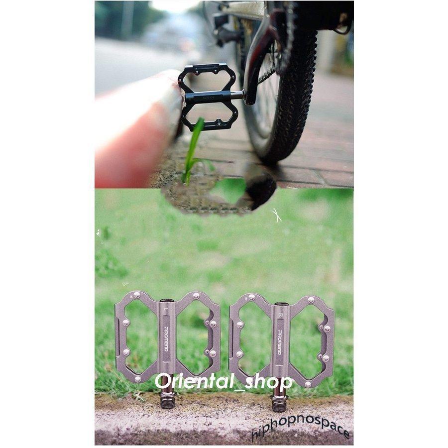自転車ペダル 超軽量 アルミ合金 mtb フラットペダル 幅広設計 耐久性