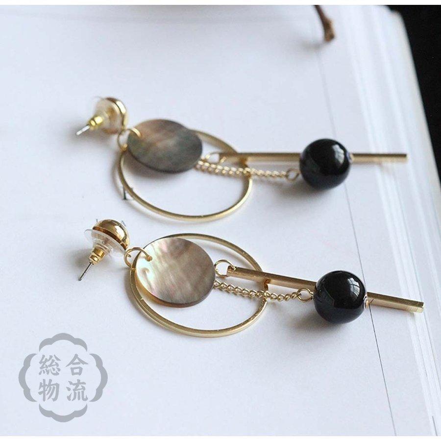 くーまる♡プロフ必読♡✧*̣̩⋆̩☽⋆゜ ピアス イヤリング 大ぶり Something BLUE_ Flower earrings _ Baroque Pearl_WHT / Happy