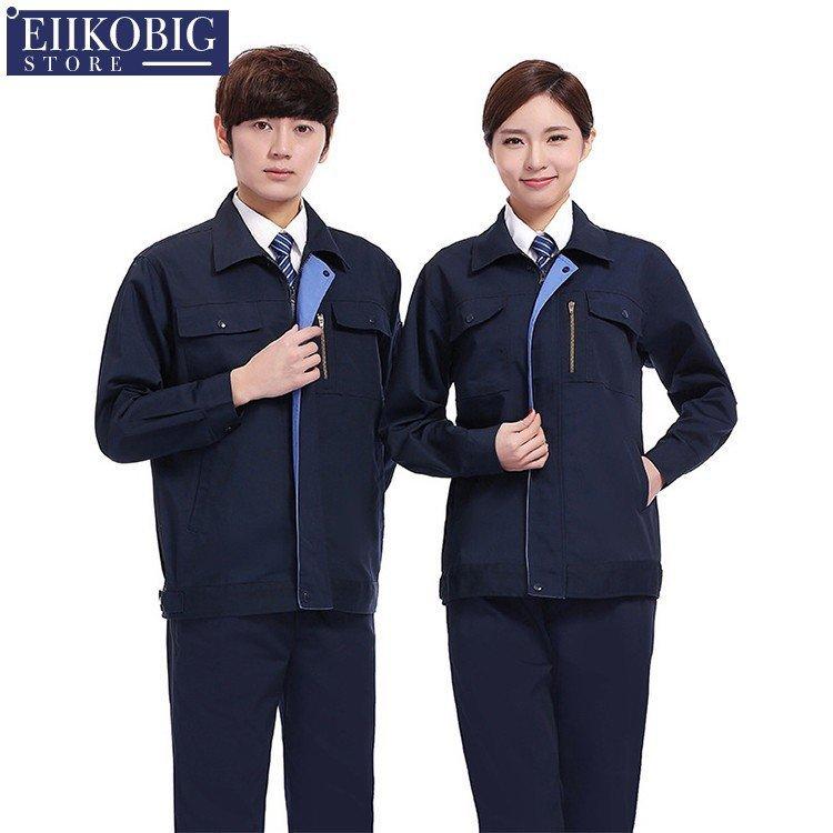 男女兼用 作業服 作業着 長袖 上下セット 作業服ワークマン ワークウェア ユニフォーム ジャケット&パンツ stu615964706安心